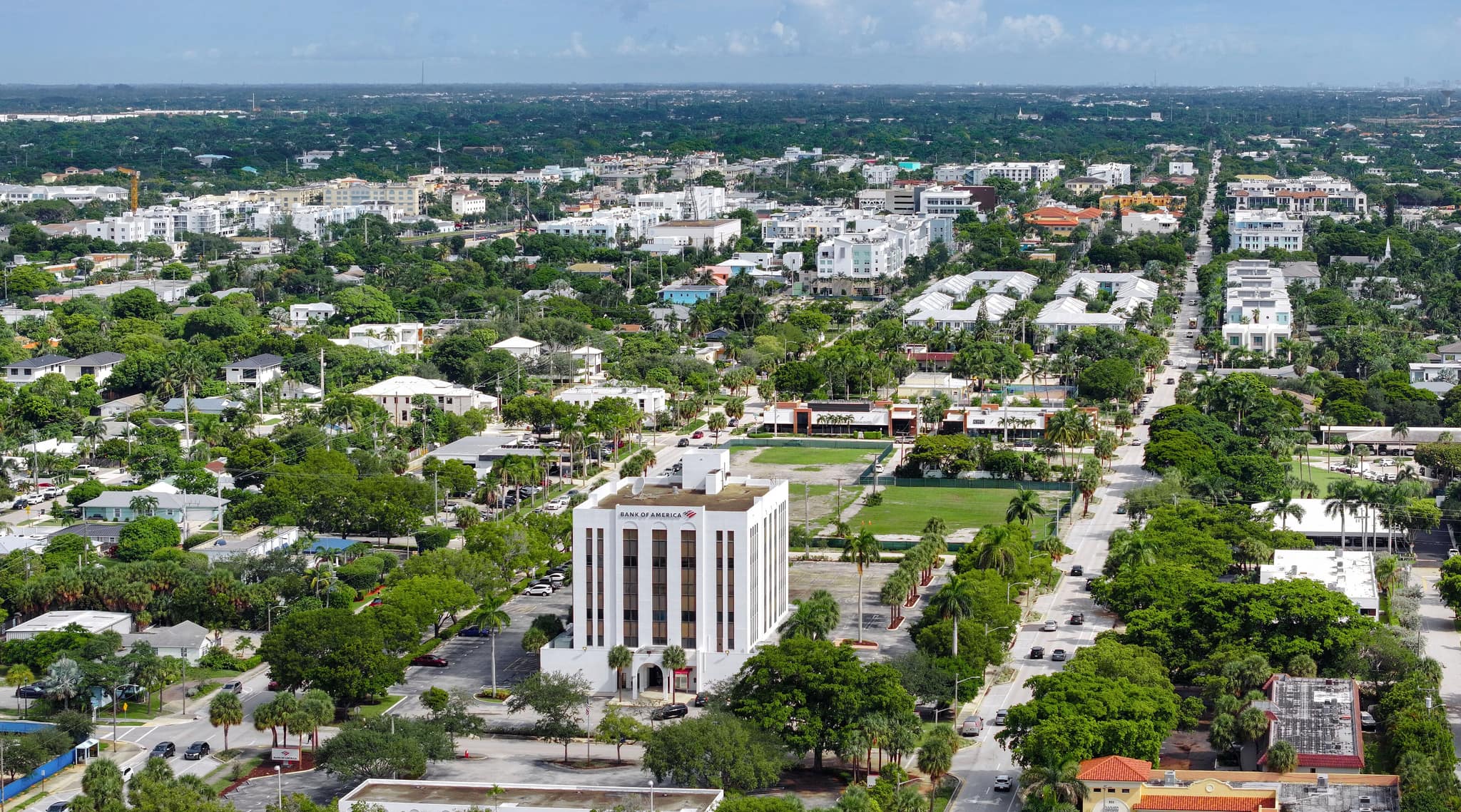 Downtown Delray Beach from the air