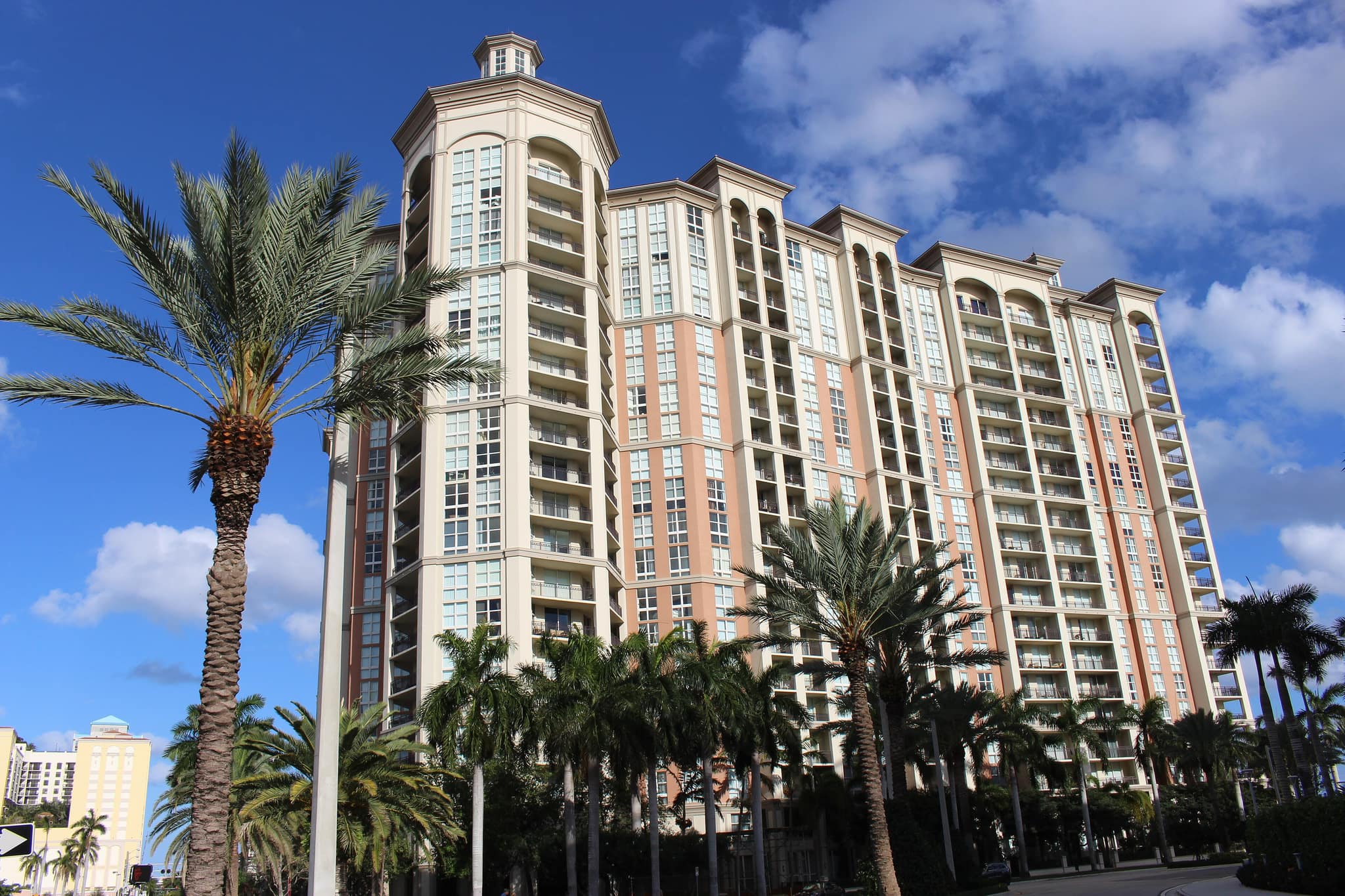 A residential tower in downtown West Palm Beach