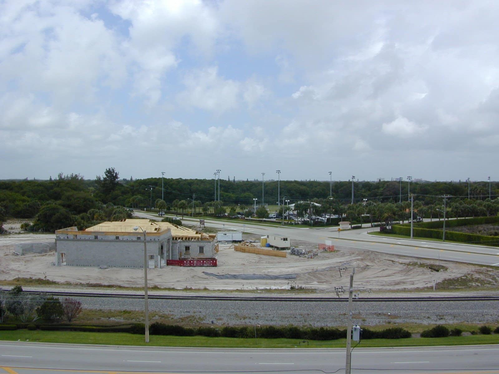 A construction site under way in Boca Raton
